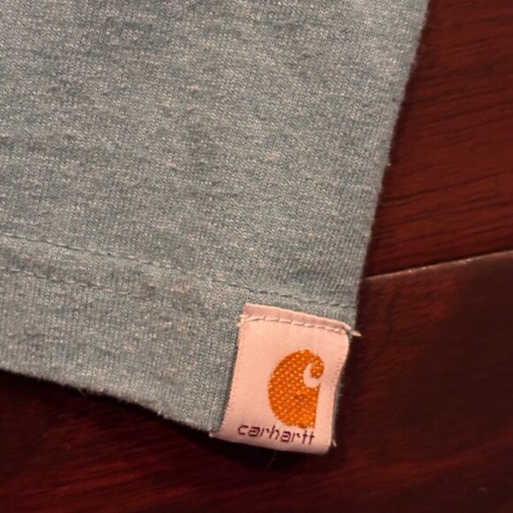 Carhartt long sleeve loose fit shirt size small light teal outdoor women’s - Picture 3 of 4